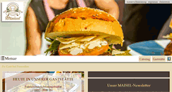 Desktop Screenshot of gaststaette-maisel.de